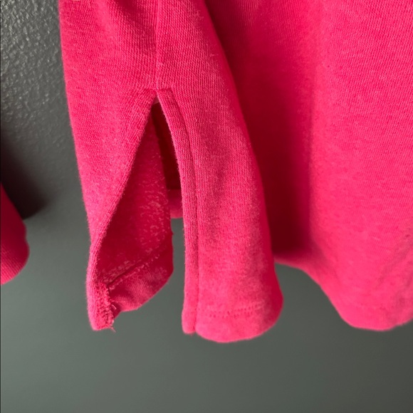 J. CREW women’s wide button collar pullover hot pink size medium womens top - Picture 9 of 16